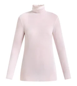 T-shirt col rond rose doux Thermal Light