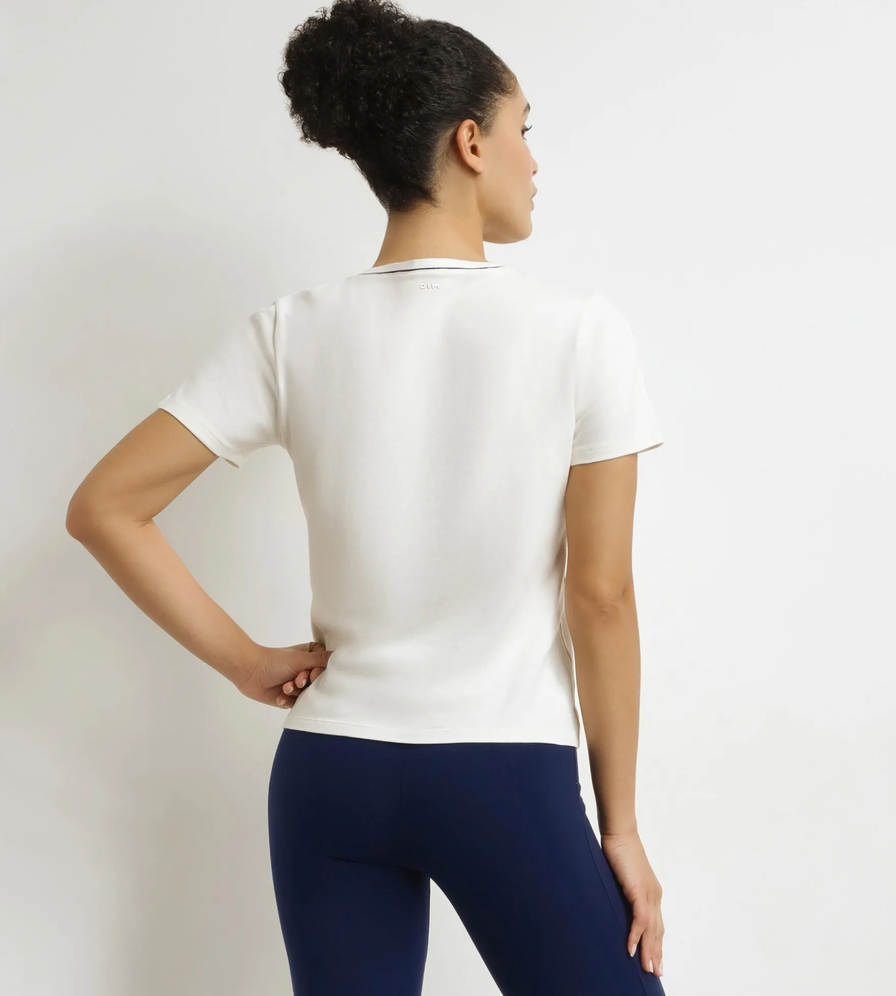 T-shirt de sport femme thermorégulateur en jersey Écru Dim Move