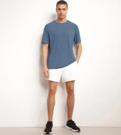 T-shirt de sport homme en matière aérée Bleu Jean Dim Move