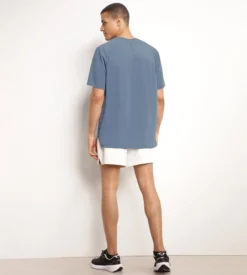 T-shirt de sport homme en matière aérée Bleu Jean Dim Move