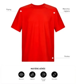 T-shirt de sport homme Orange Dim Move