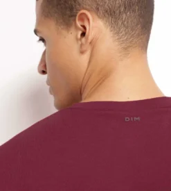 T-shirt de sport homme thermorégulateur en jersey Bordeaux Dim Move