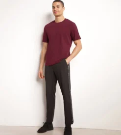 T-shirt de sport homme thermorégulateur en jersey Bordeaux Dim Move
