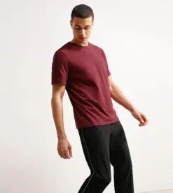 T-shirt de sport homme thermorégulateur en jersey Bordeaux Dim Move