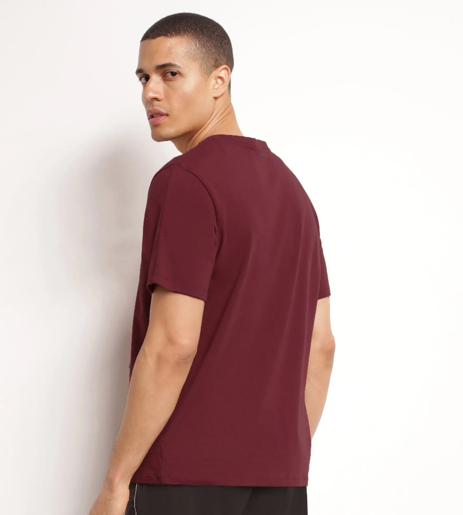 T-shirt de sport homme thermorégulateur en jersey Bordeaux Dim Move