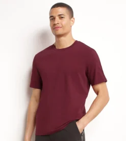 T-shirt de sport homme thermorégulateur en jersey Bordeaux Dim Move