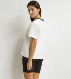 T-shirt femme Nacre Bleu Dim x Ines de La Fressange