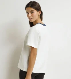 T-shirt femme Nacre Bleu Dim x Ines de La Fressange