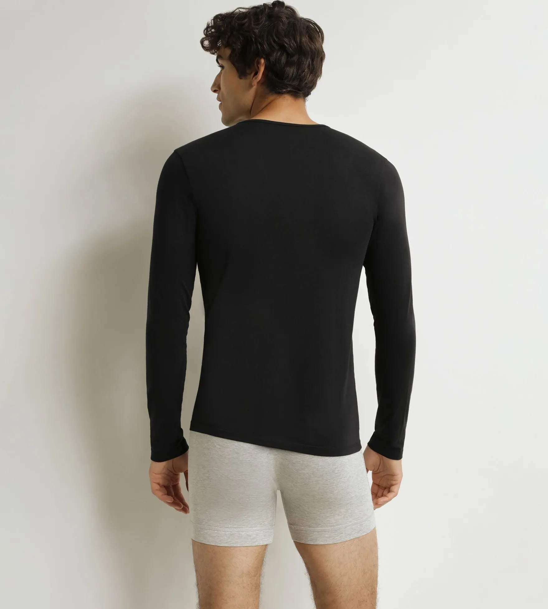 T-shirt homme à manches longues Noir Dim Thermal