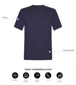 T-shirt thermorégulateur homme Bleu Dim Move